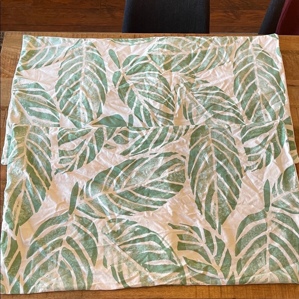 Southern Tide Greenville King Shams Palm Fronds Tropical Beach Resort Coastal